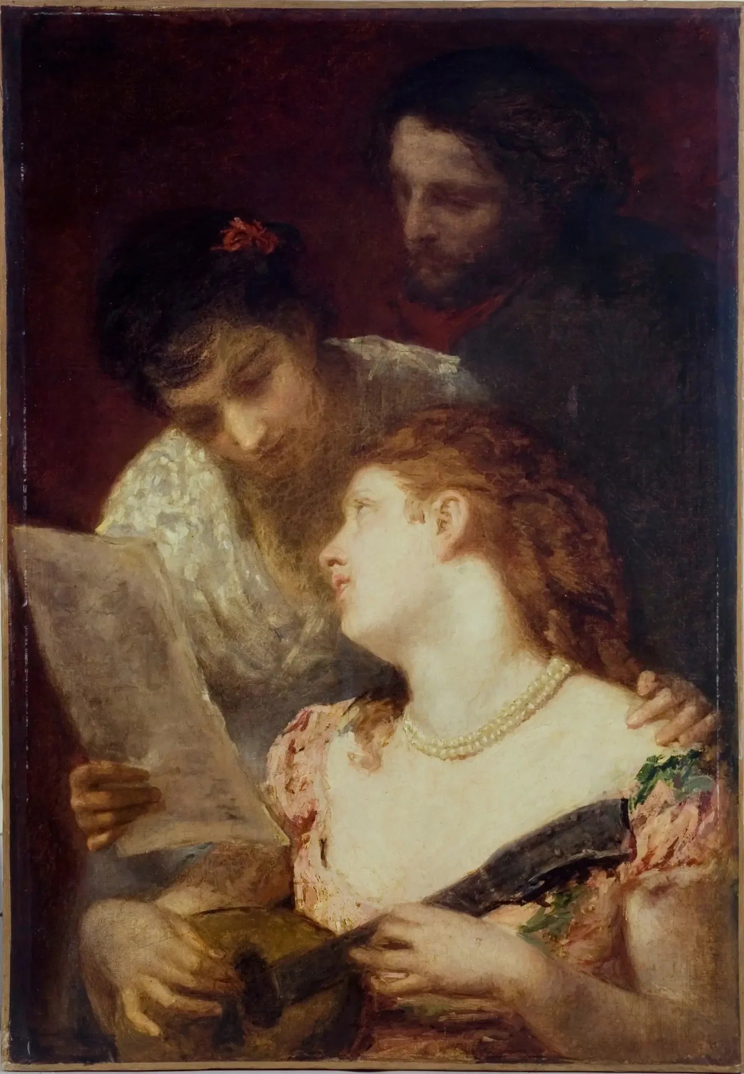 La musique (fête musicale) - Mary Cassatt image 1 reproduction artisanale de tableau