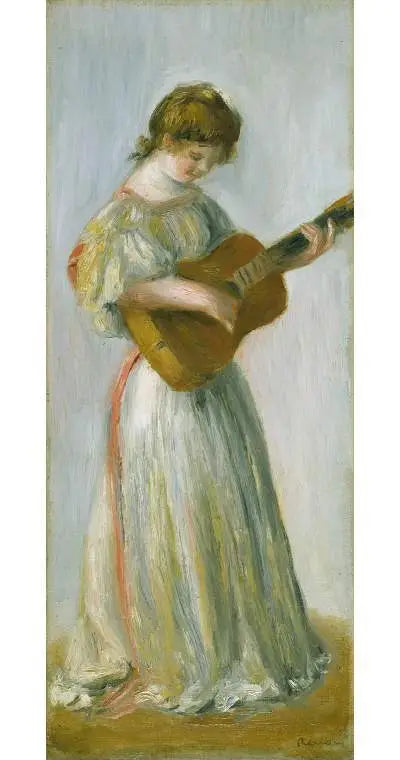 La musique - Pierre-Auguste Renoir image 1 reproduction de peinture à l’huile