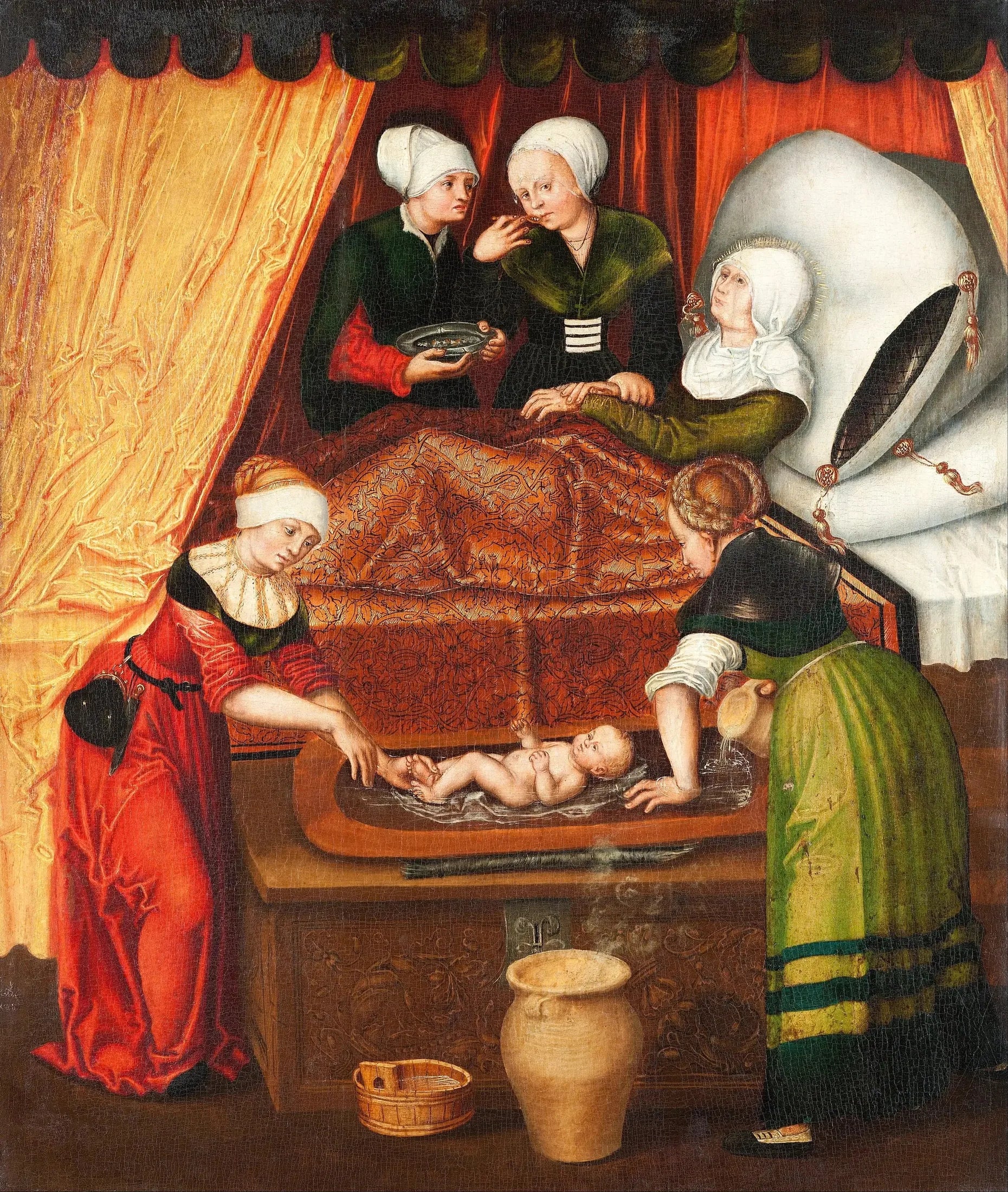 La naissance de Jean-Baptiste - Lucas Cranach the Elder image 1 reproduction d’œuvre d’art à l’huile