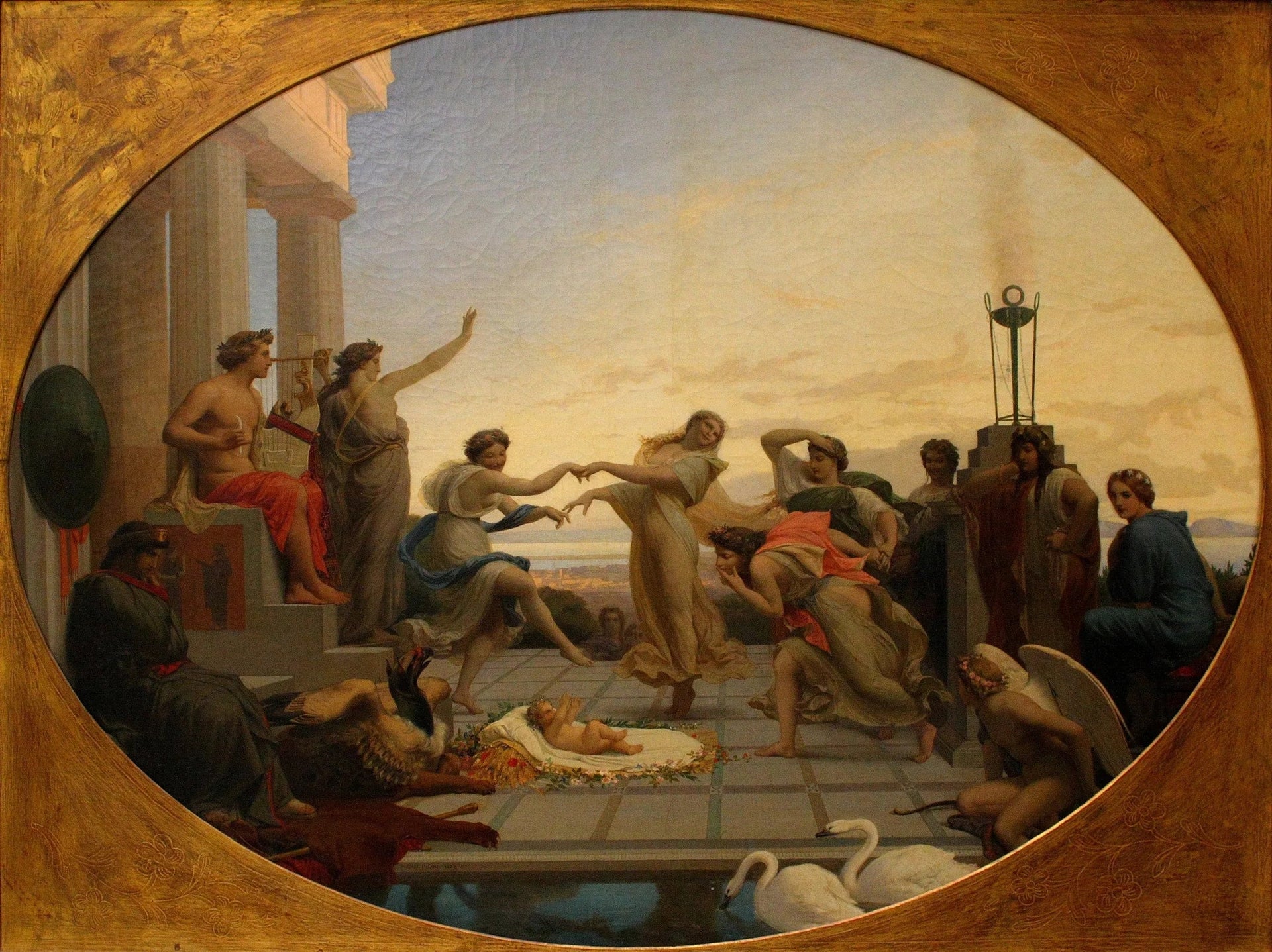 La Naissance de Pindare - Henri-Pierre Picou image 1 reproduction artisanale de tableau