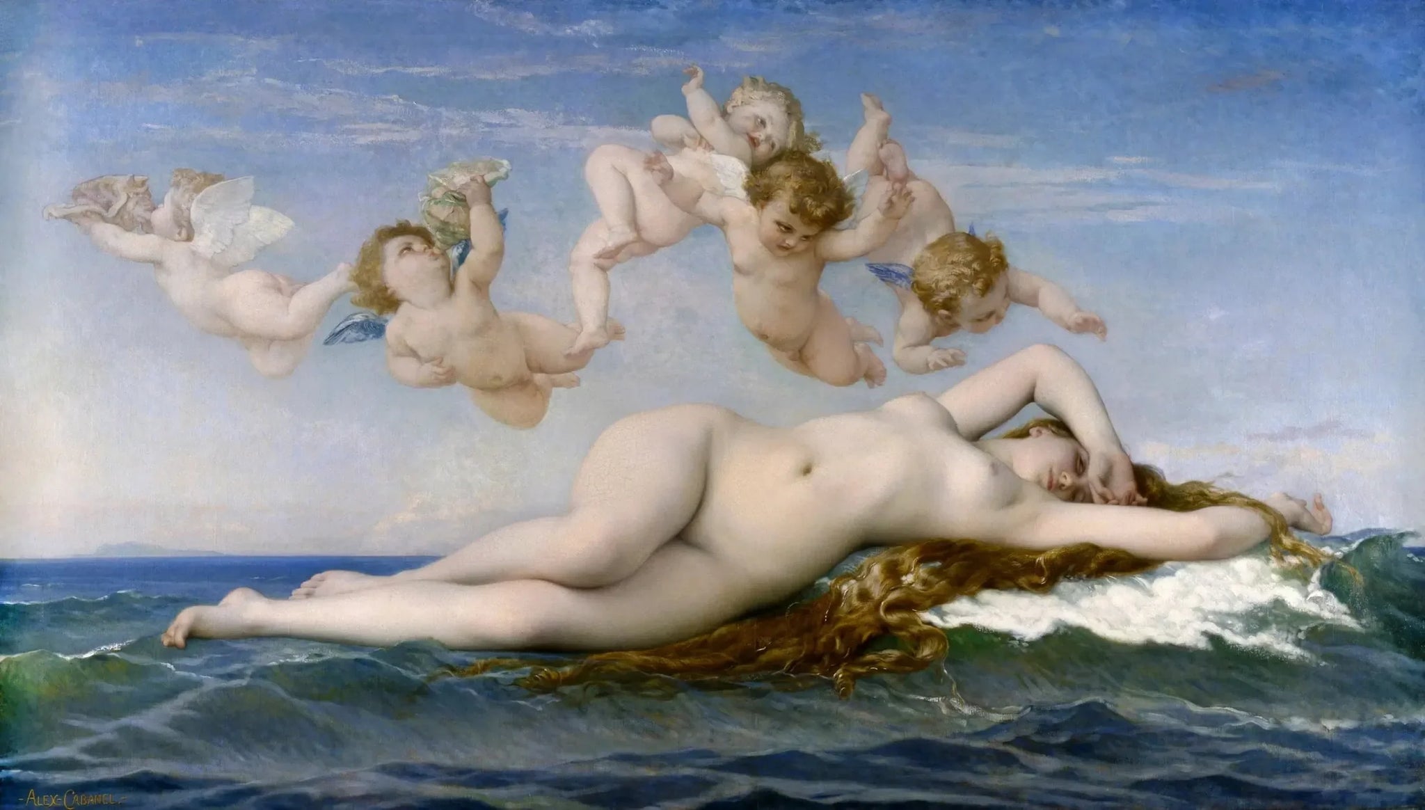 La Naissance de Vénus - Alexandre Cabanel image 1 reproduction réalisée par Alpha Reproduction