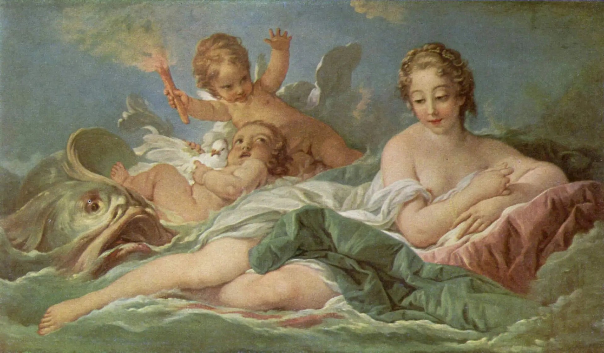 La Naissance de Vénus - François Boucher image 1 tableau peint à l’huile sur toile