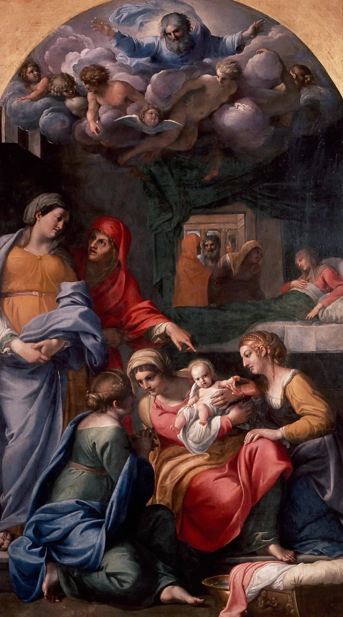 La Naissance de la Vierge - Annibale Carracci image 1 copie peinte à la main à l’huile
