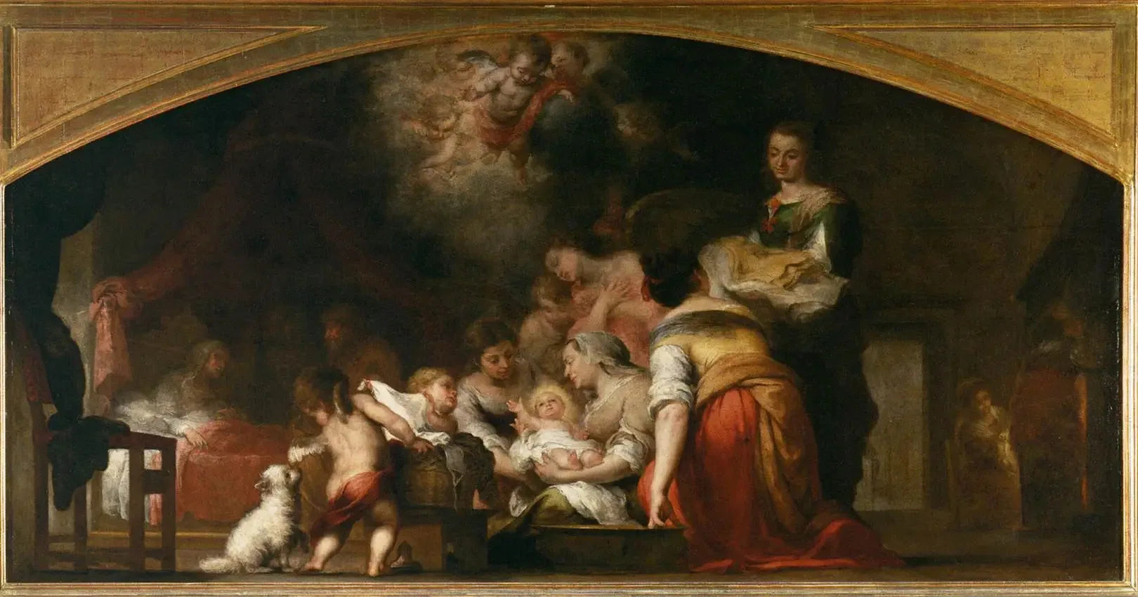 La Naissance de la Vierge - Bartolomé Esteban Murillo image 1 copie peinte à la main à l’huile