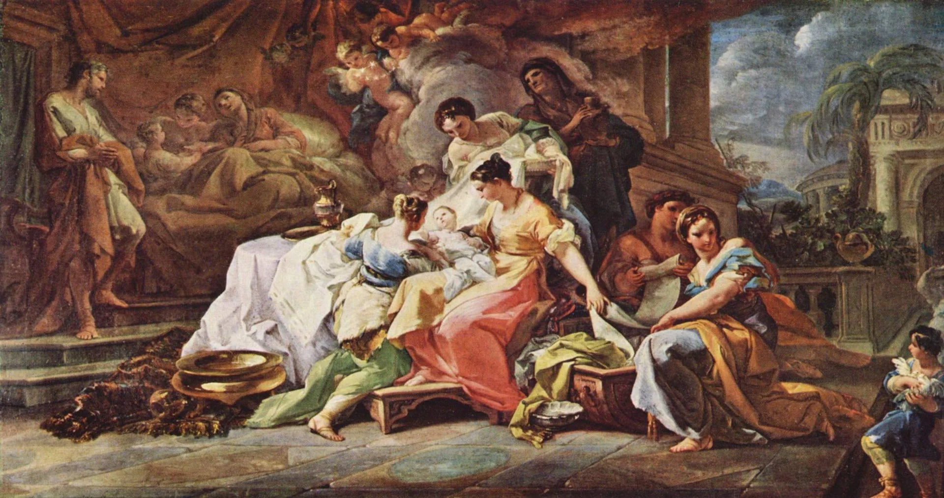 La Naissance de la Vierge - Corrado Giaquinto image 1 reproduction artisanale de tableau