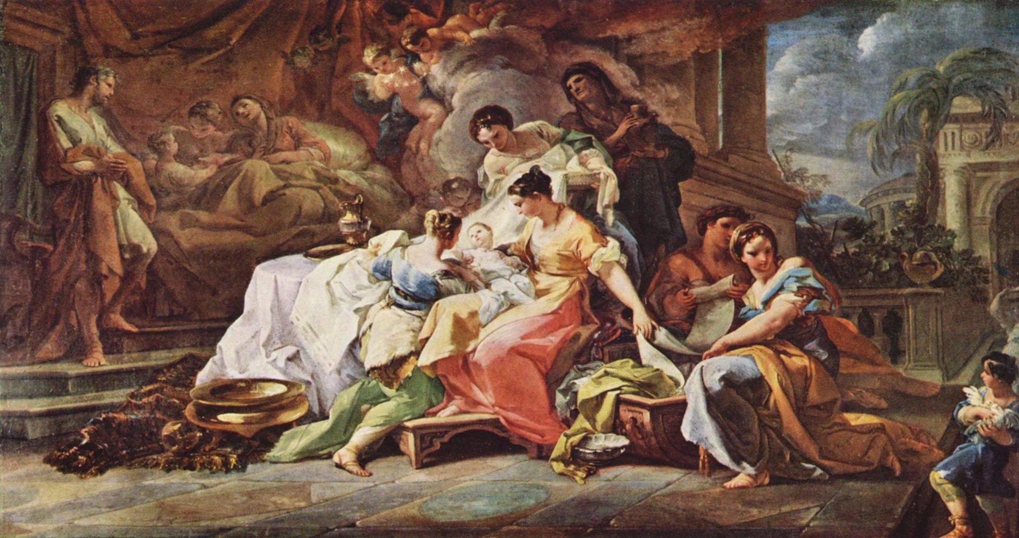 La Naissance de la Vierge - Corrado Giaquinto image 1 reproduction artisanale de tableau
