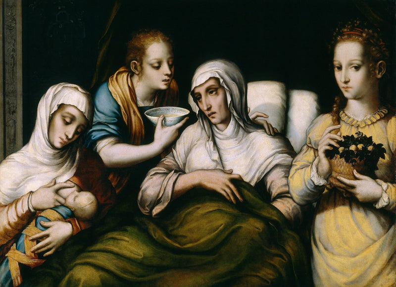 La Naissance de la Vierge - Luis de Morales