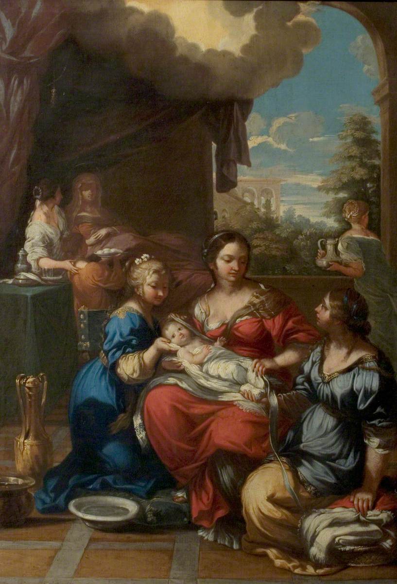 La Naissance de la Vierge - Pietro da Cortona image 1 reproduction artisanale de tableau