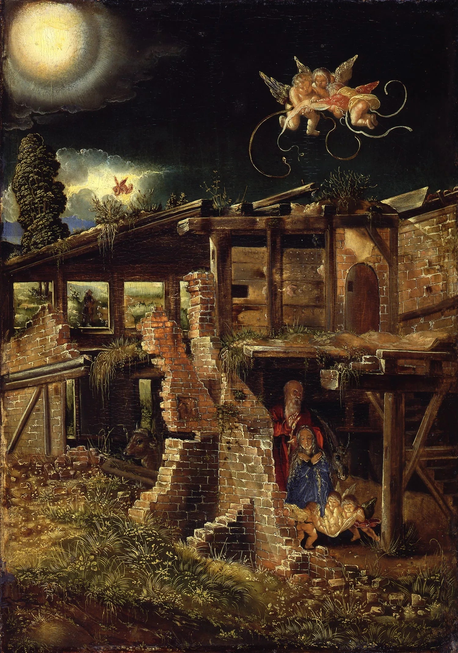 La naissance du Christ - Albrecht Altdorfer image 1 reproduction d’œuvre d’art à l’huile