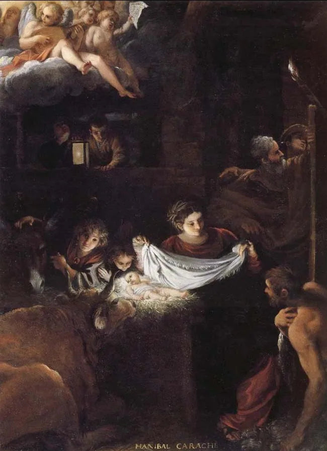 La Nativité - Annibale Carracci image 1 reproduction de peinture à l’huile