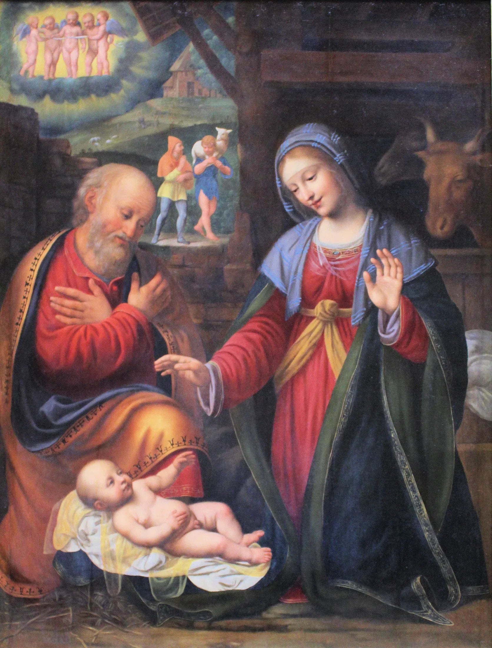 La Nativité - Bernardino Luini image 1 reproduction de peinture à l’huile