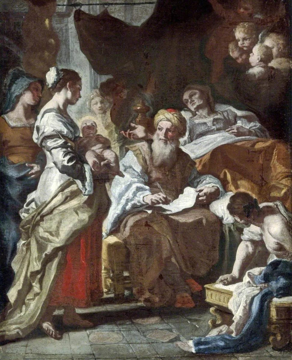 La Nativité de Jean Baptiste - Francesco Solimena image 1 reproduction artisanale de tableau