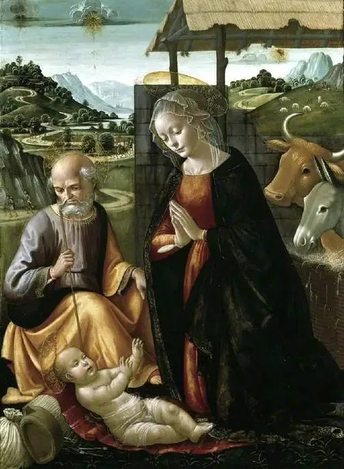 La Nativité - Domenico Ghirlandaio image 1 reproduction de peinture à l’huile