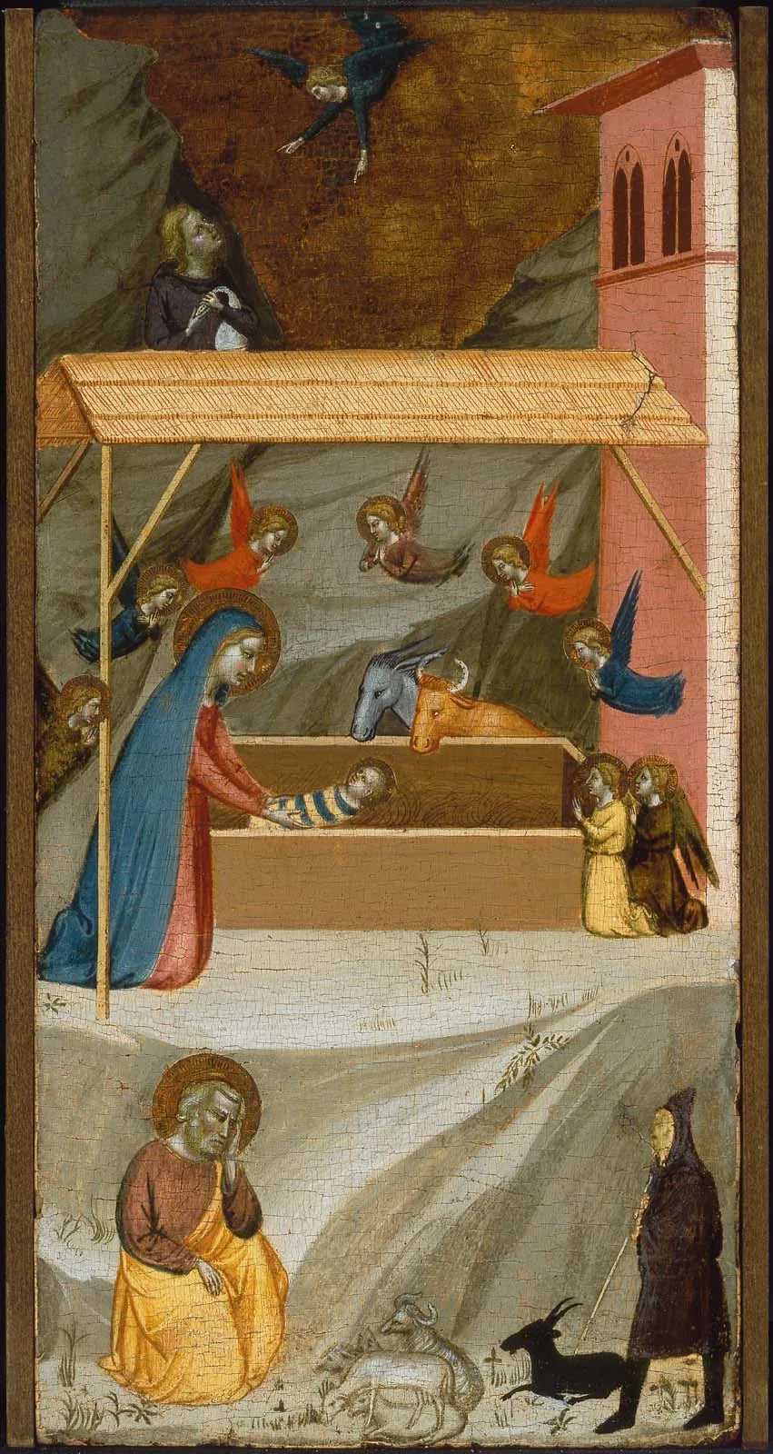 La Nativité et l'Annonciation aux bergers - Bernardo Daddi image 1 reproduction d’œuvre d’art à l’huile