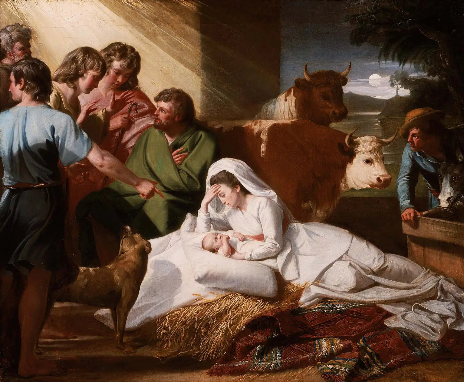 La Nativité - John Singleton Copley image 1 copie peinte à la main à l’huile