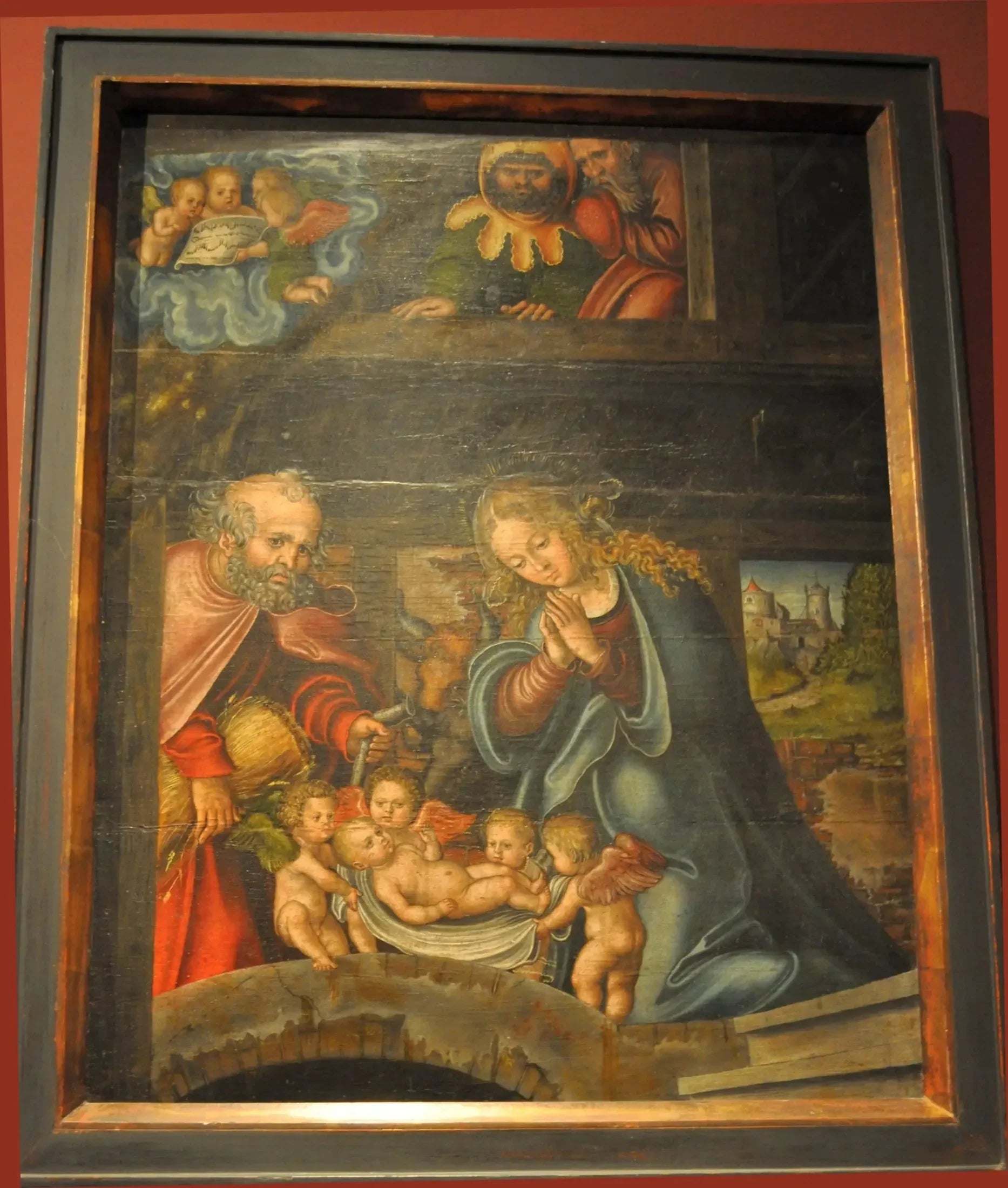 La Nativité - Lucas Cranach the Elder image 1 reproduction de peinture à l’huile