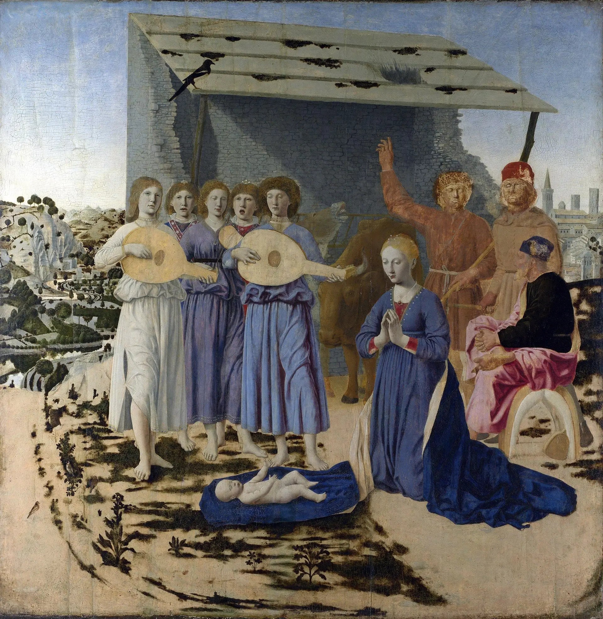 La Nativité - Piero della Francesca image 1 copie de tableau peinte à la main