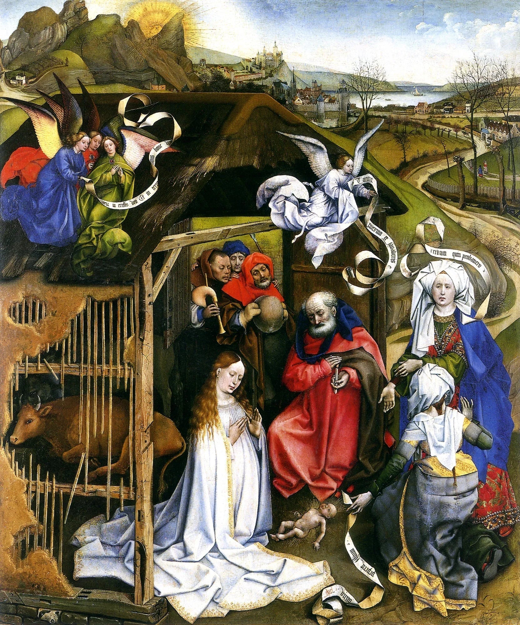 La Nativité - Robert Campin image 1 tableau peint à l’huile sur toile