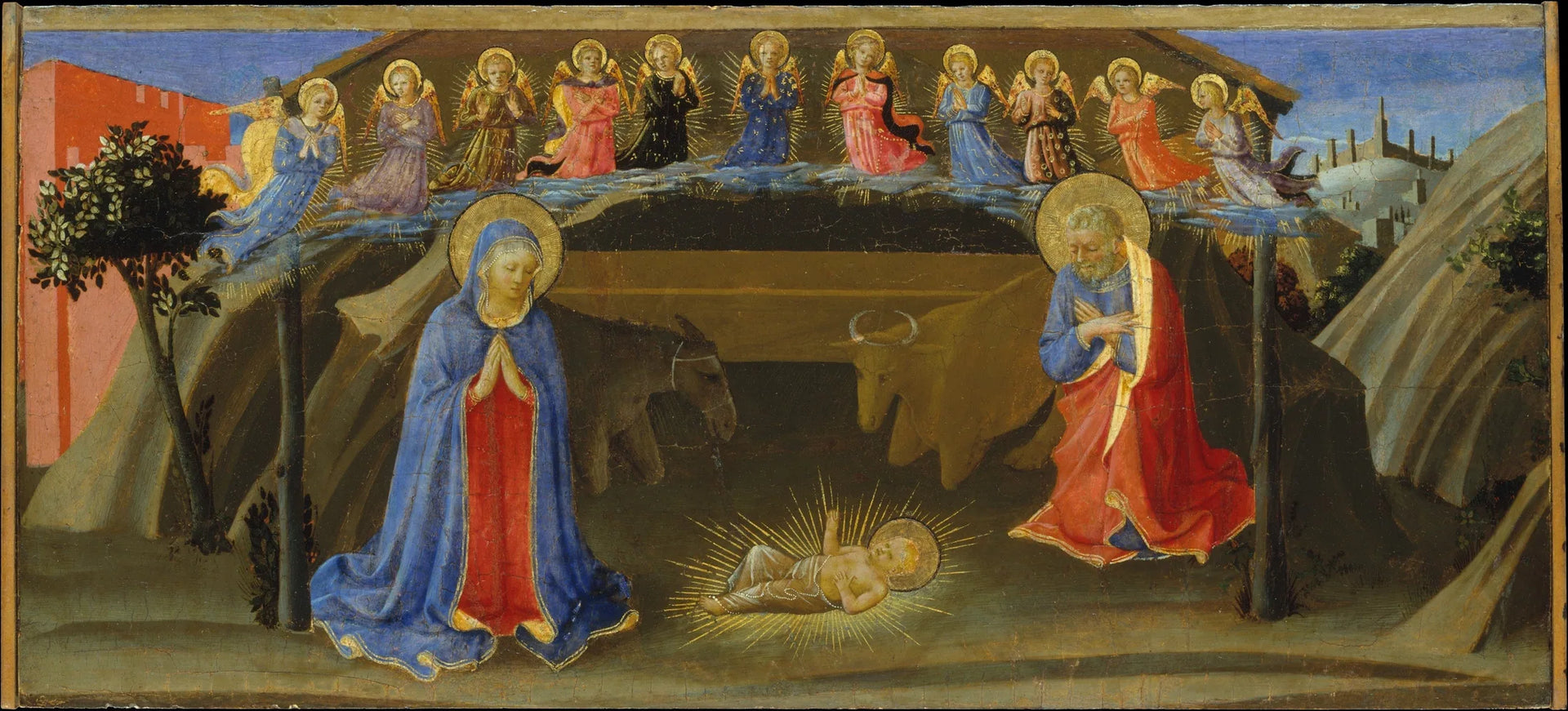 La Nativité - Zanobi Strozzi image 1 copie de tableau peinte à la main
