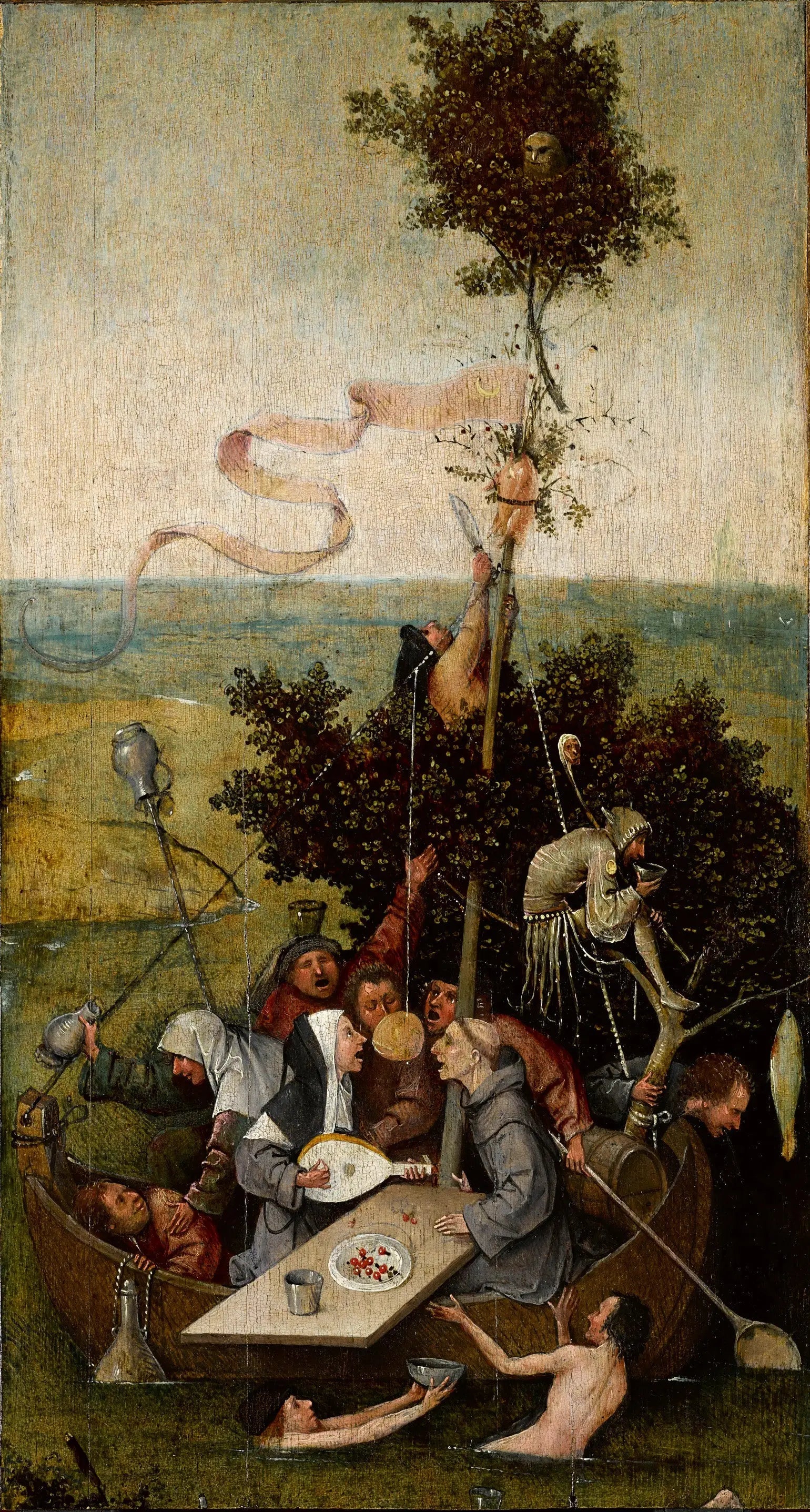 La Nef des fous - Hieronymus Bosch image 1 copie peinte à la main à l’huile