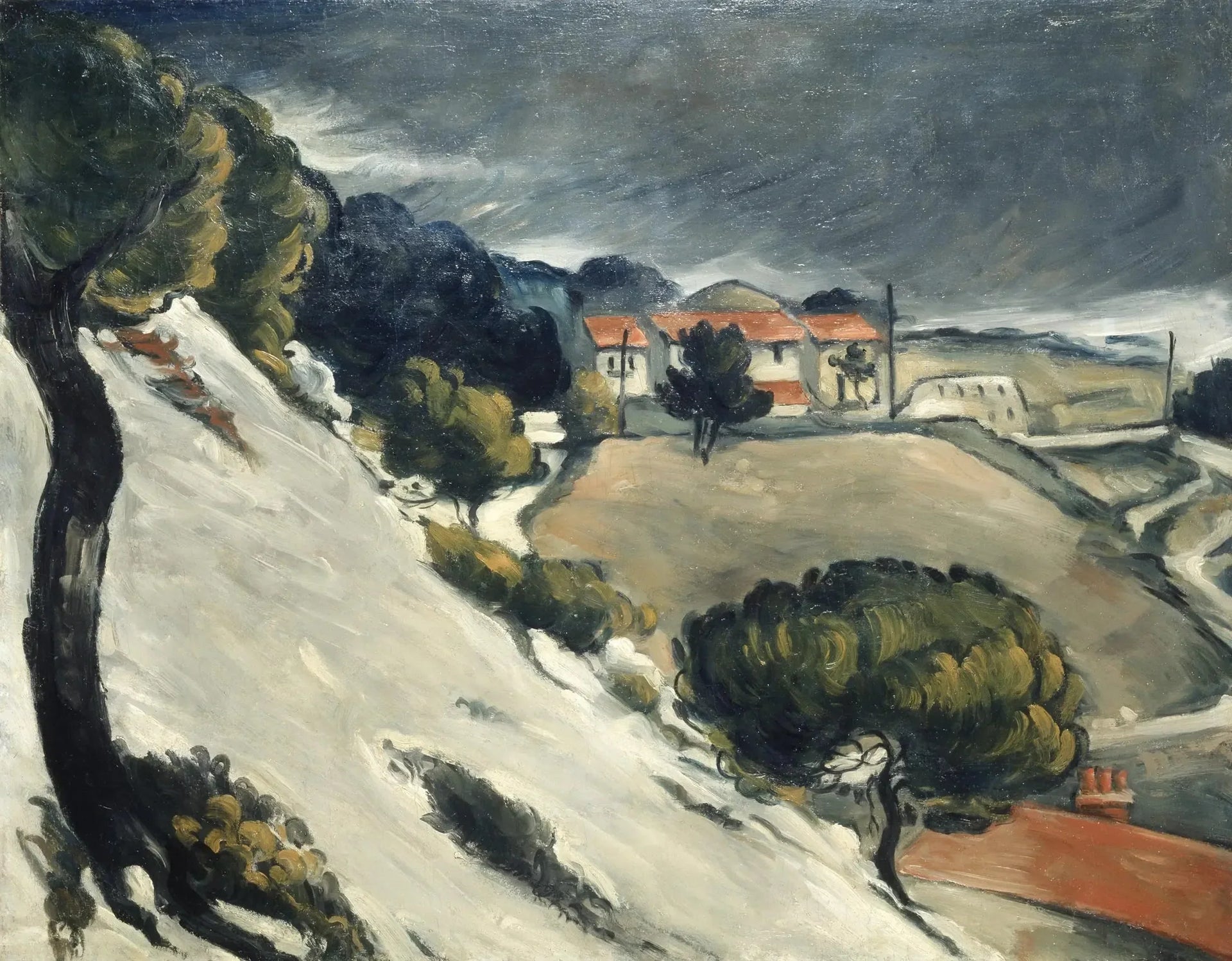 La Neige fondue à l'Estaque - Paul Cézanne image 1 copie de tableau peinte à la main