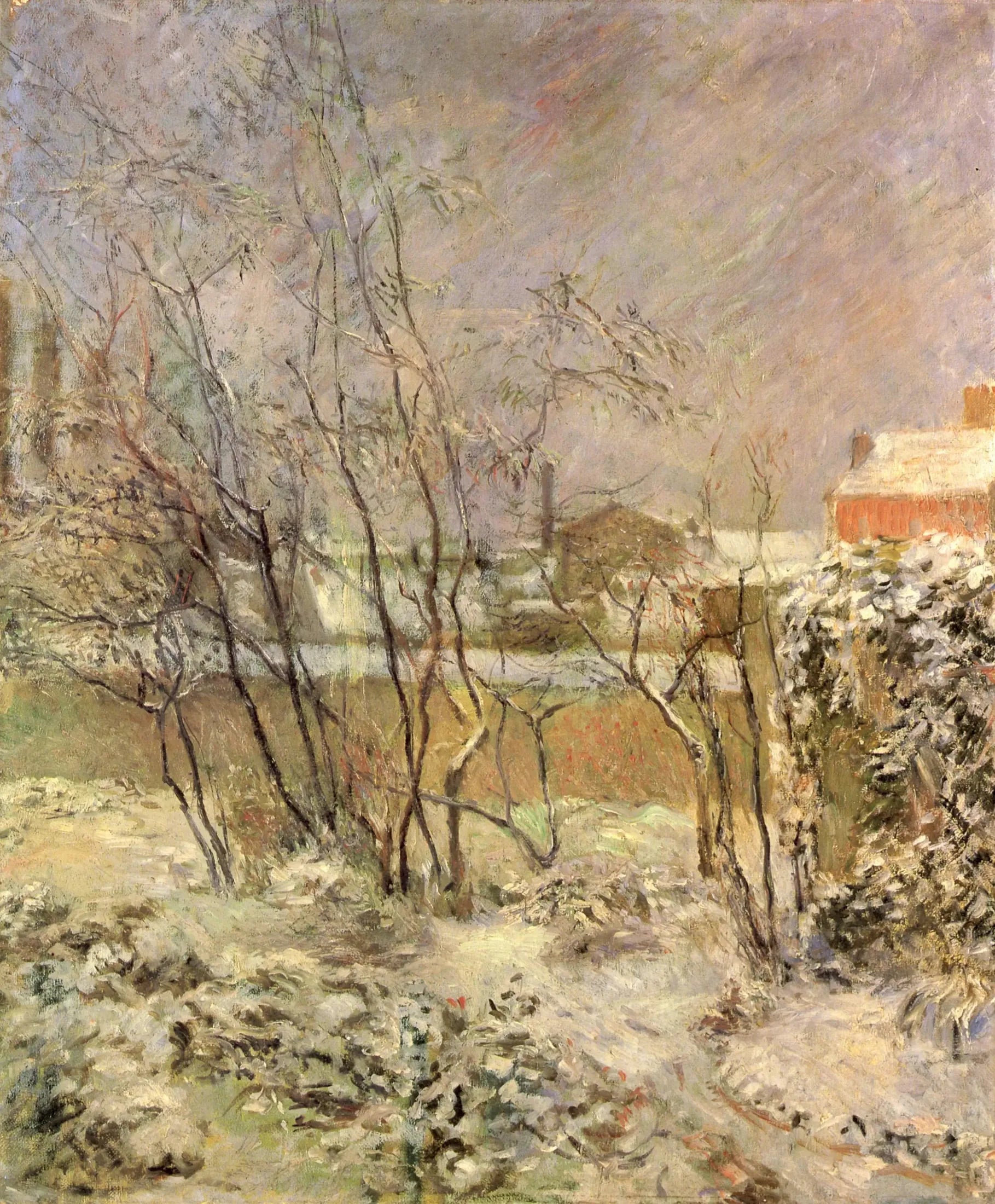 La Neige rue Carcel - Paul Gauguin image 1 tableau peint à l’huile sur toile