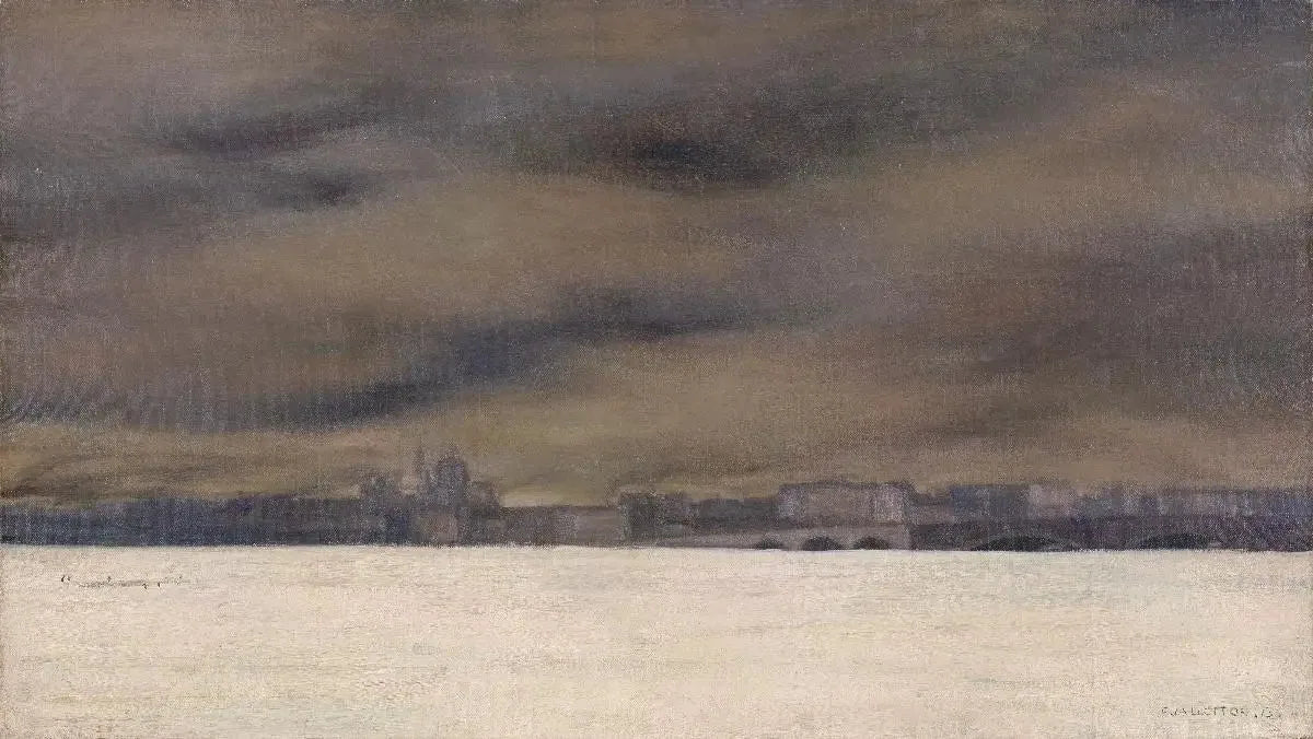 La Néva gelée - Félix Vallotton image 1 reproduction de peinture à l’huile