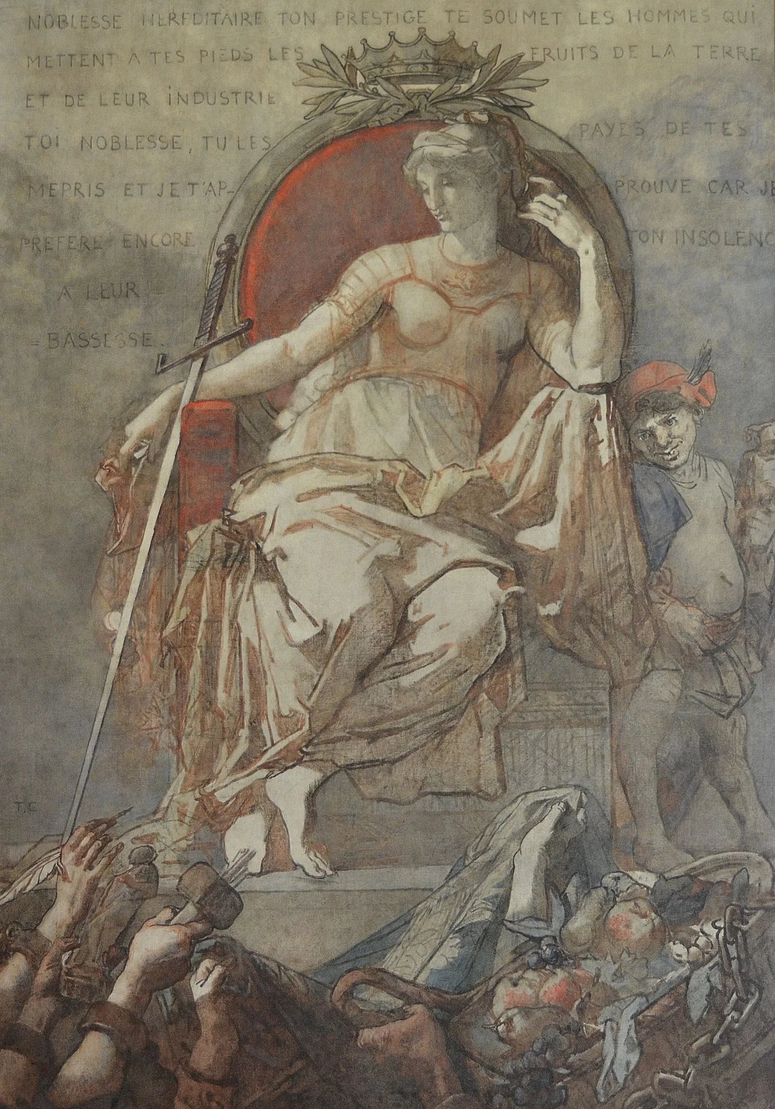 La Noblesse - Thomas Couture image 1 copie de tableau peinte à la main