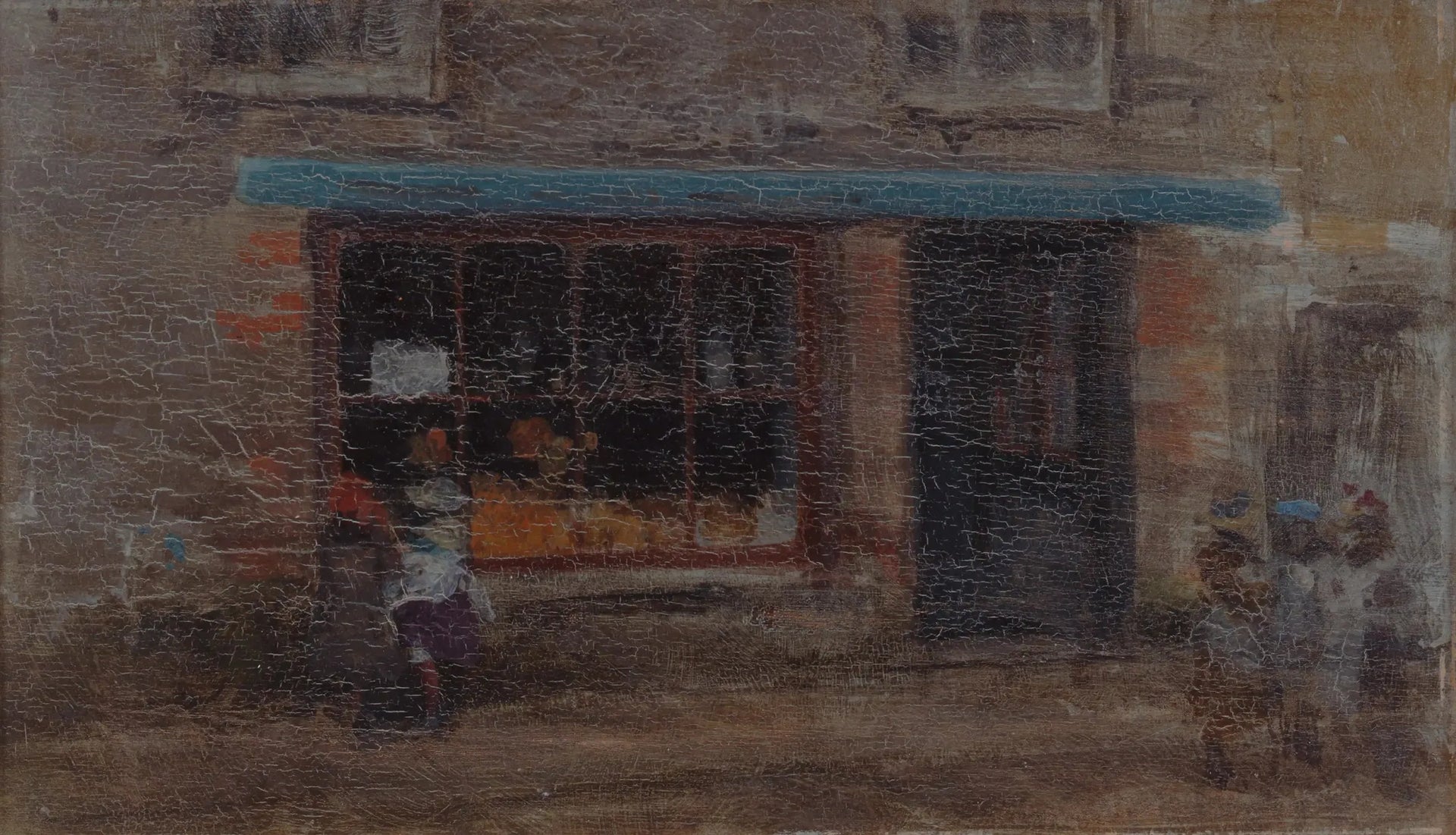 La note en orange et bleu (Sweet Shop) - James Abbott McNeill Whistler image 1 reproduction de peinture à l’huile