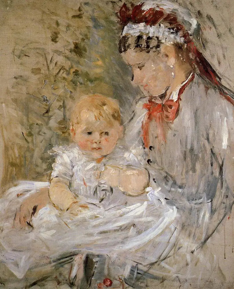 La nourrice - Berthe Morisot image 1 copie peinte à la main à l’huile
