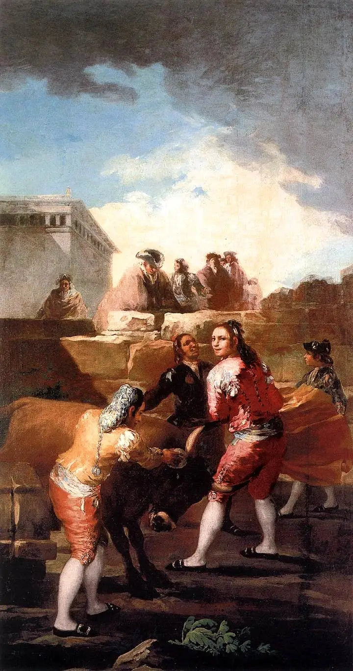 La Novillada - Francisco de Goya image 1 copie peinte à la main à l’huile