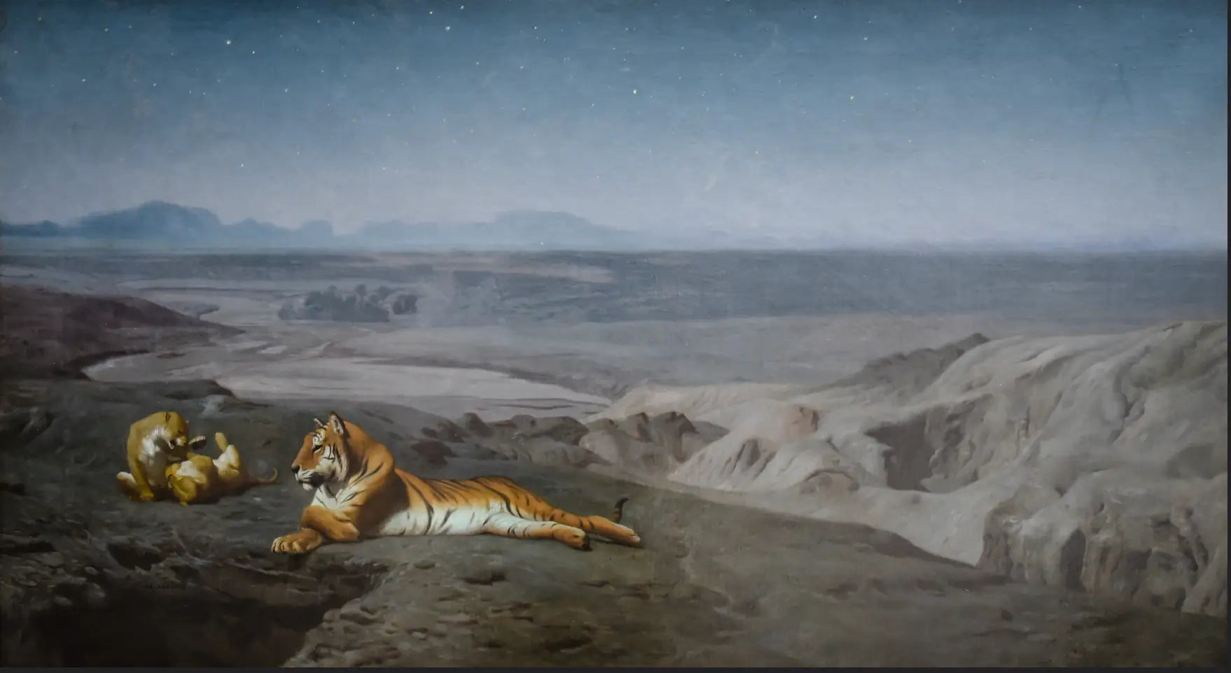 La Nuit au désert - Jean-Léon Gérôme image 1 copie de tableau peinte à la main