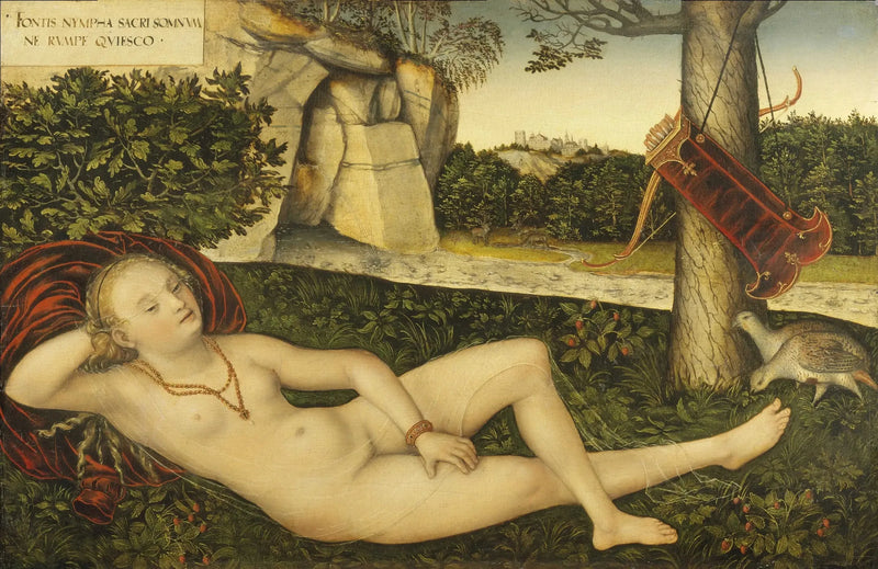 La Nymphe à la source - Lucas Cranach the Elder