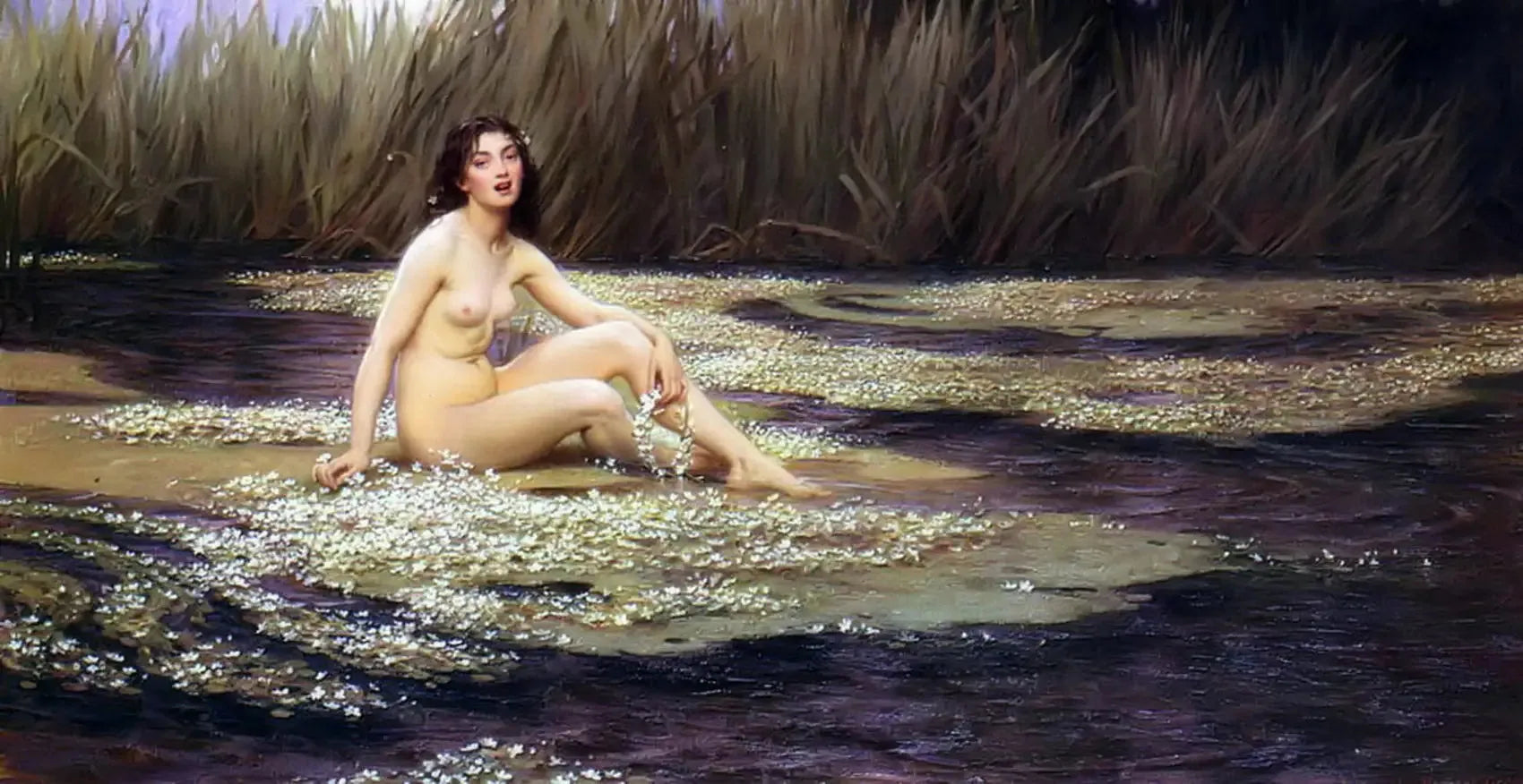 La Nymphe des eaux - Herbert Draper image 1 reproduction de peinture à l’huile