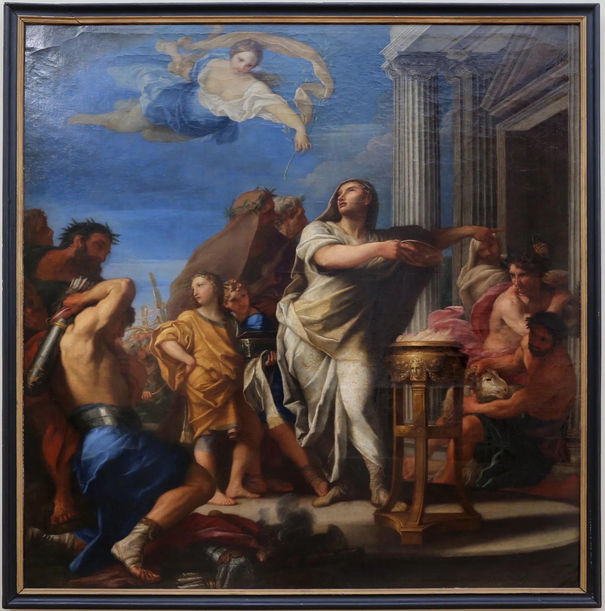 La pace di Augusto - Carlo Maratta image 1 copie peinte à la main à l’huile