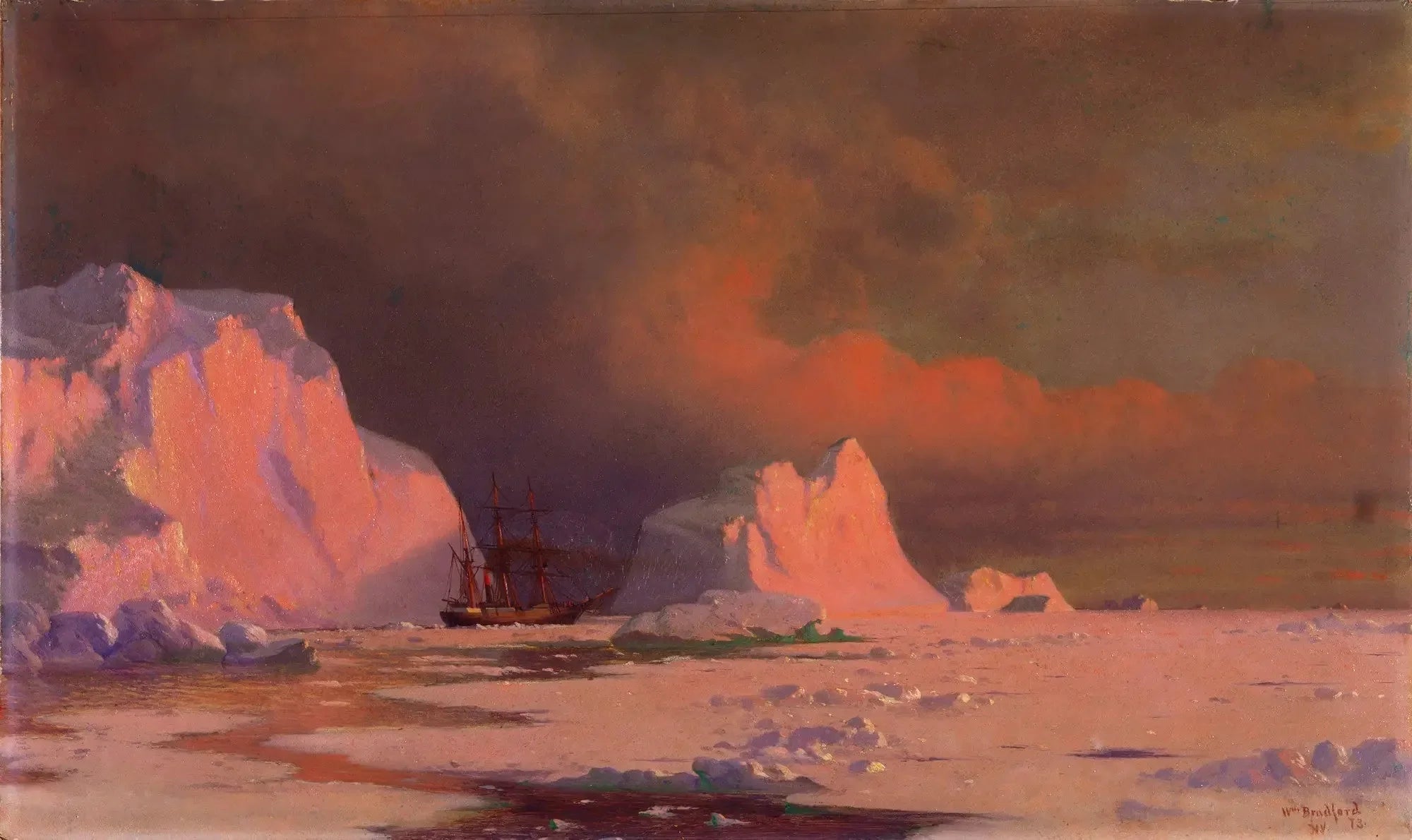 La « Panthère » dans la baie de Melville - William Bradford image 1 reproduction de peinture à l’huile