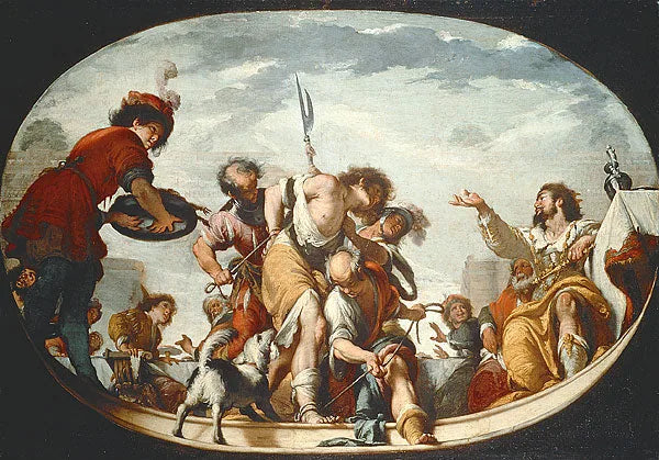 La parabole des invités de mariage - Bernardo Strozzi image 1 copie de tableau peinte à la main