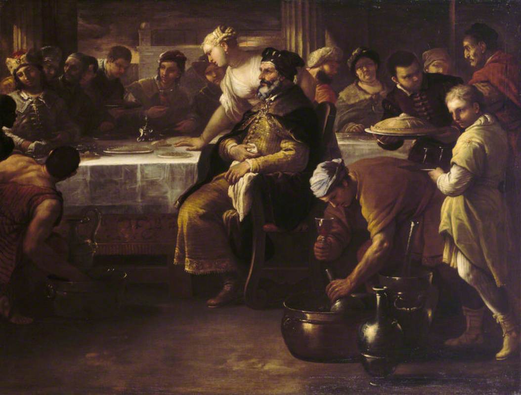 La parabole du fils prodigue: le veau gras - Luca Giordano - Alpha Reproduction
