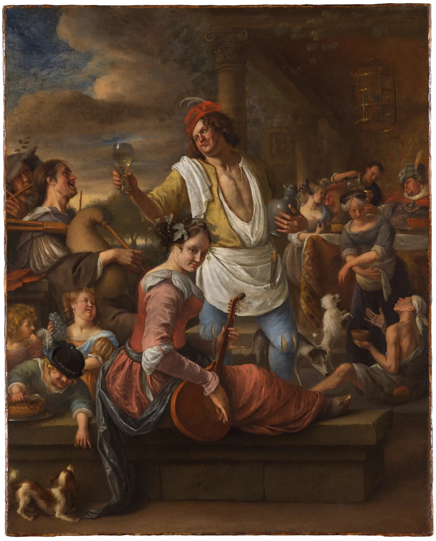 La parabole du riche et de Lazare - Jan Steen image 1 reproduction artisanale de tableau