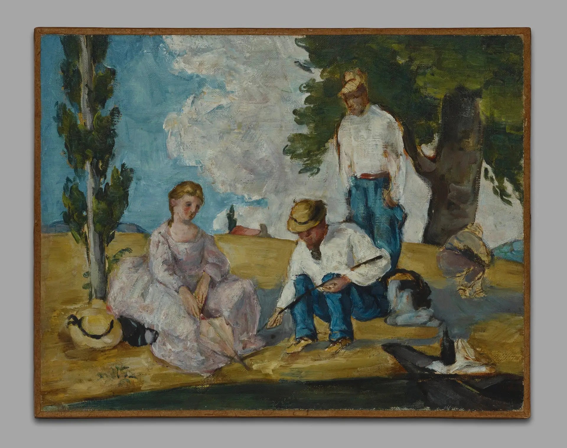 La Partie de pêche - Paul Cézanne image 1 reproduction de peinture à l’huile