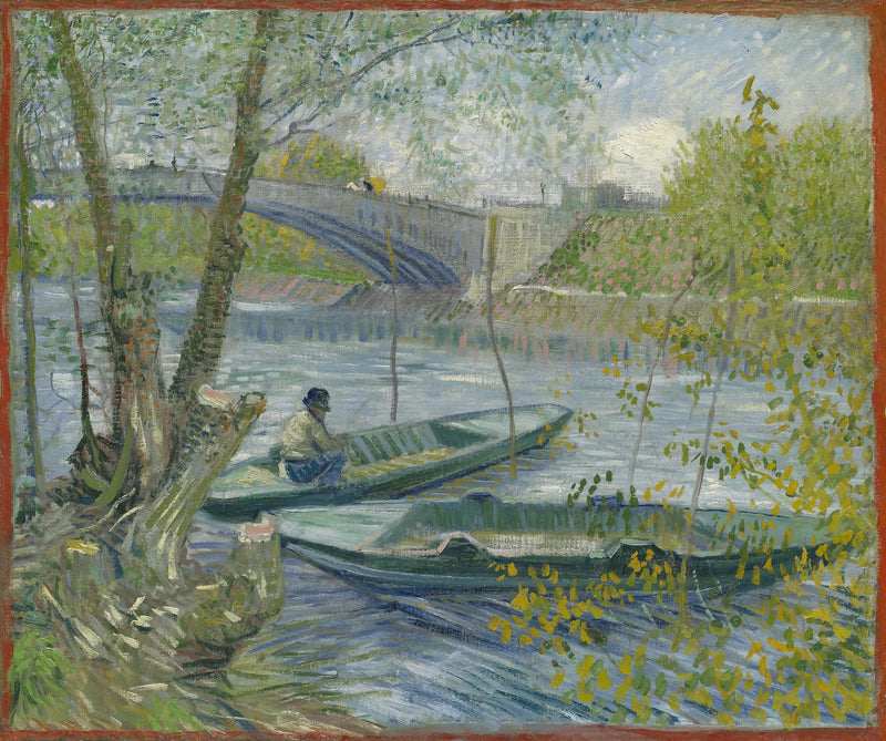 La pêche au printemps au pont de Clichy - Vincent van Gogh