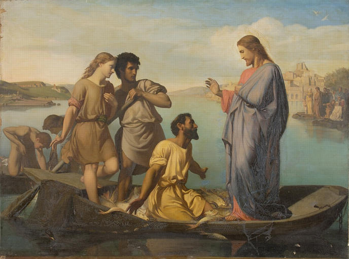 La Pêche miraculeuse - Henri-Pierre Picou image 1 copie peinte à la main à l’huile