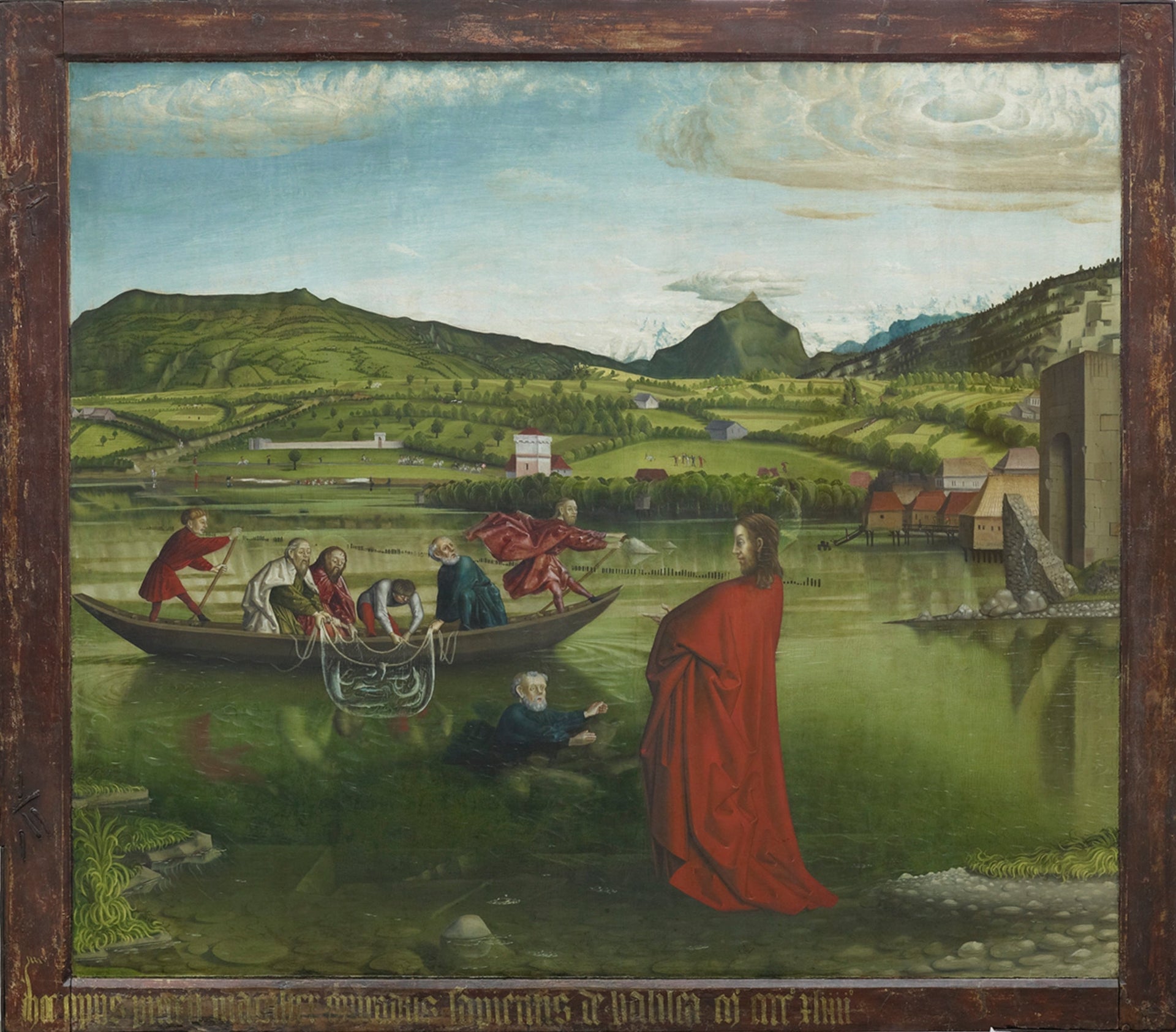 La Pêche miraculeuse - Konrad Witz image 1 copie de tableau peinte à la main