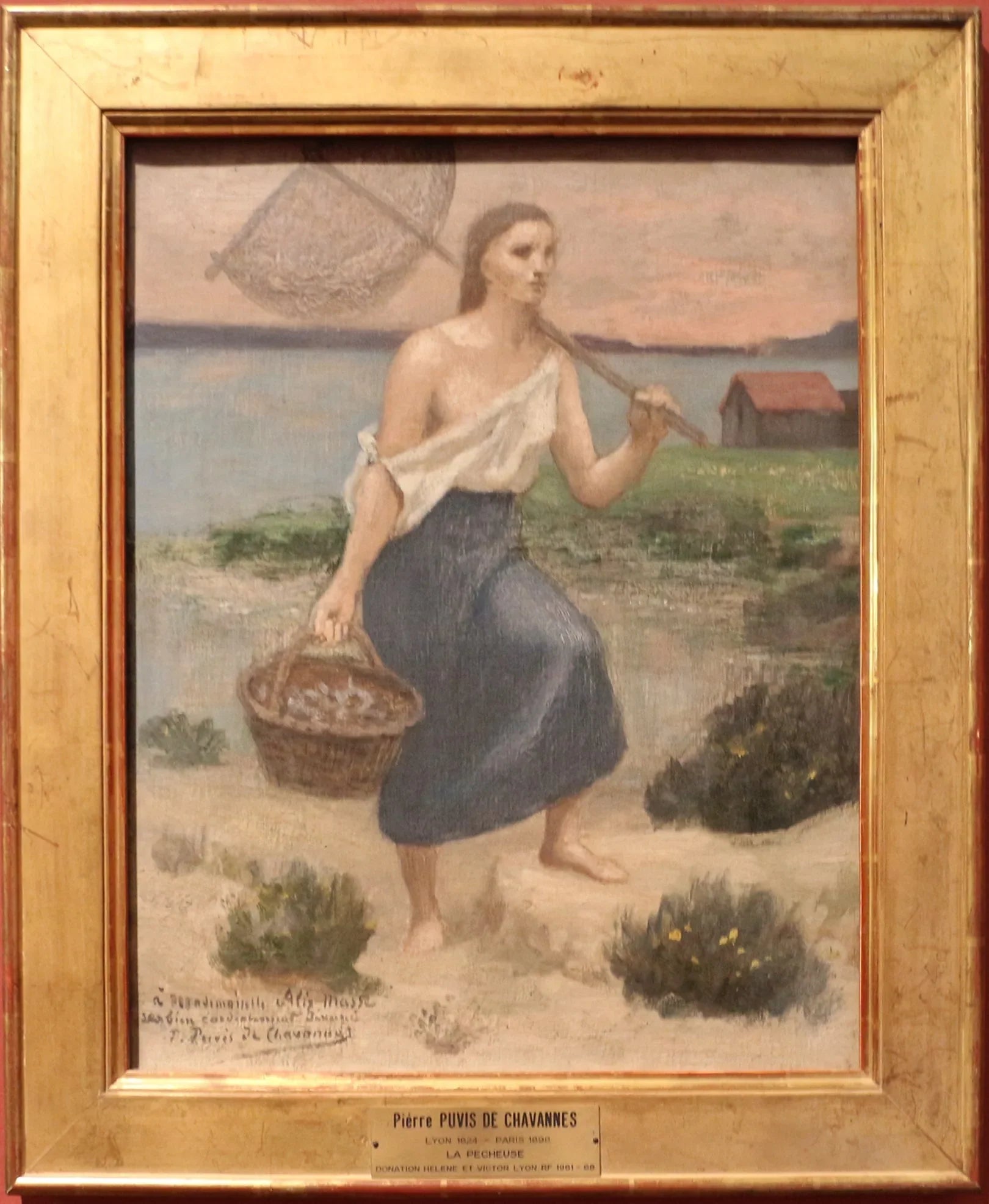 La Pêcheuse - Pierre Puvis de Chavannes image 1 copie de tableau peinte à la main