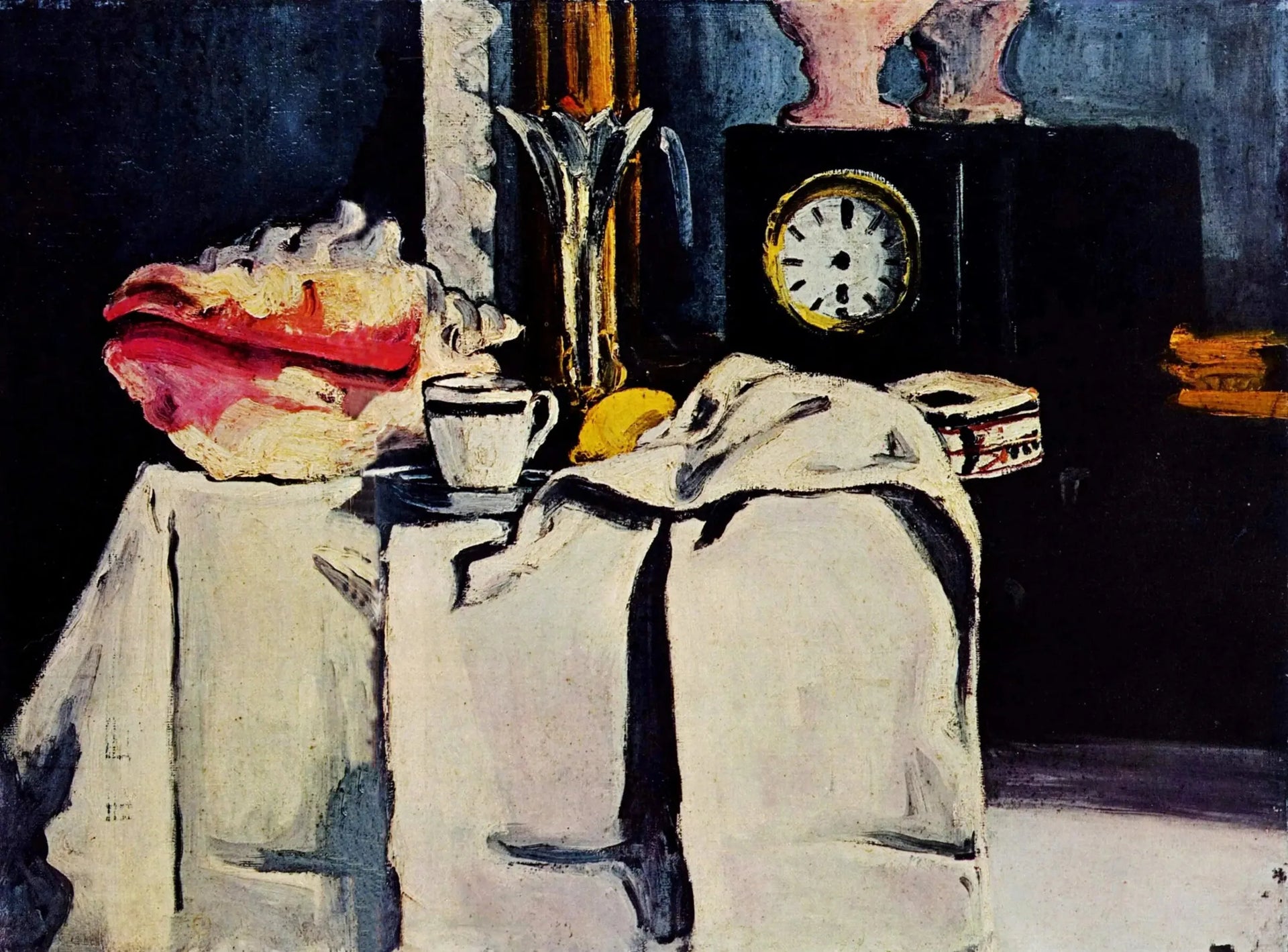 La Pendule noire - Paul Cézanne image 1 reproduction de peinture à l’huile