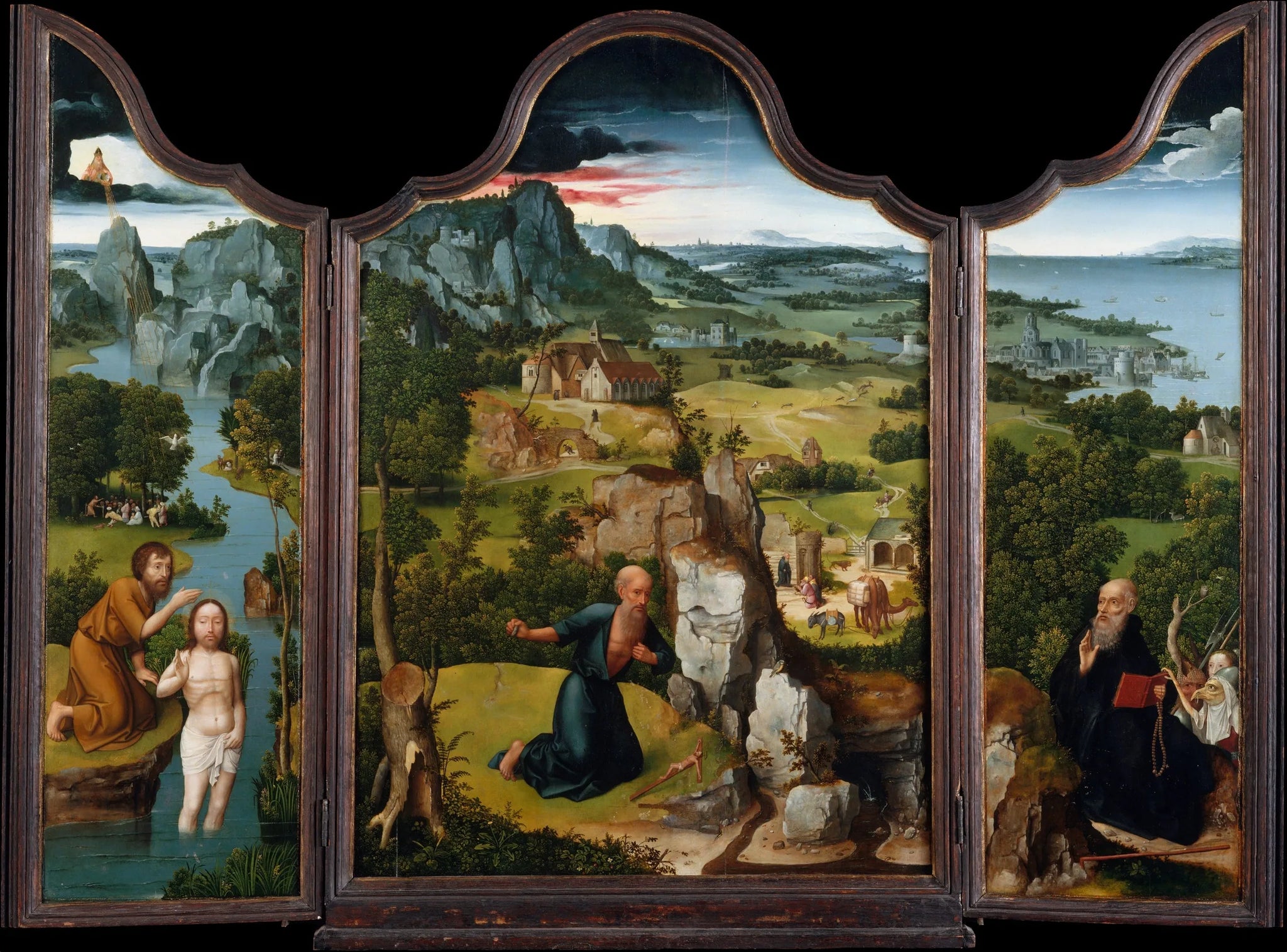 La Pénitence de Saint Jérôme - Joachim Patinier image 1 copie de tableau peinte à la main