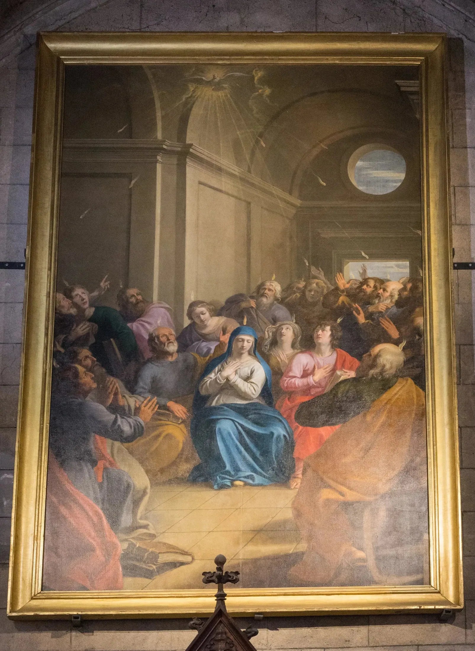 La Pentecôte ou La descente du Saint-Esprit - Philippe de Champaigne image 1 copie peinte à la main à l’huile