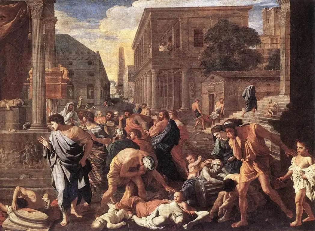 La Peste d'Asdod - Nicolas Poussin image 1 reproduction de peinture à l’huile