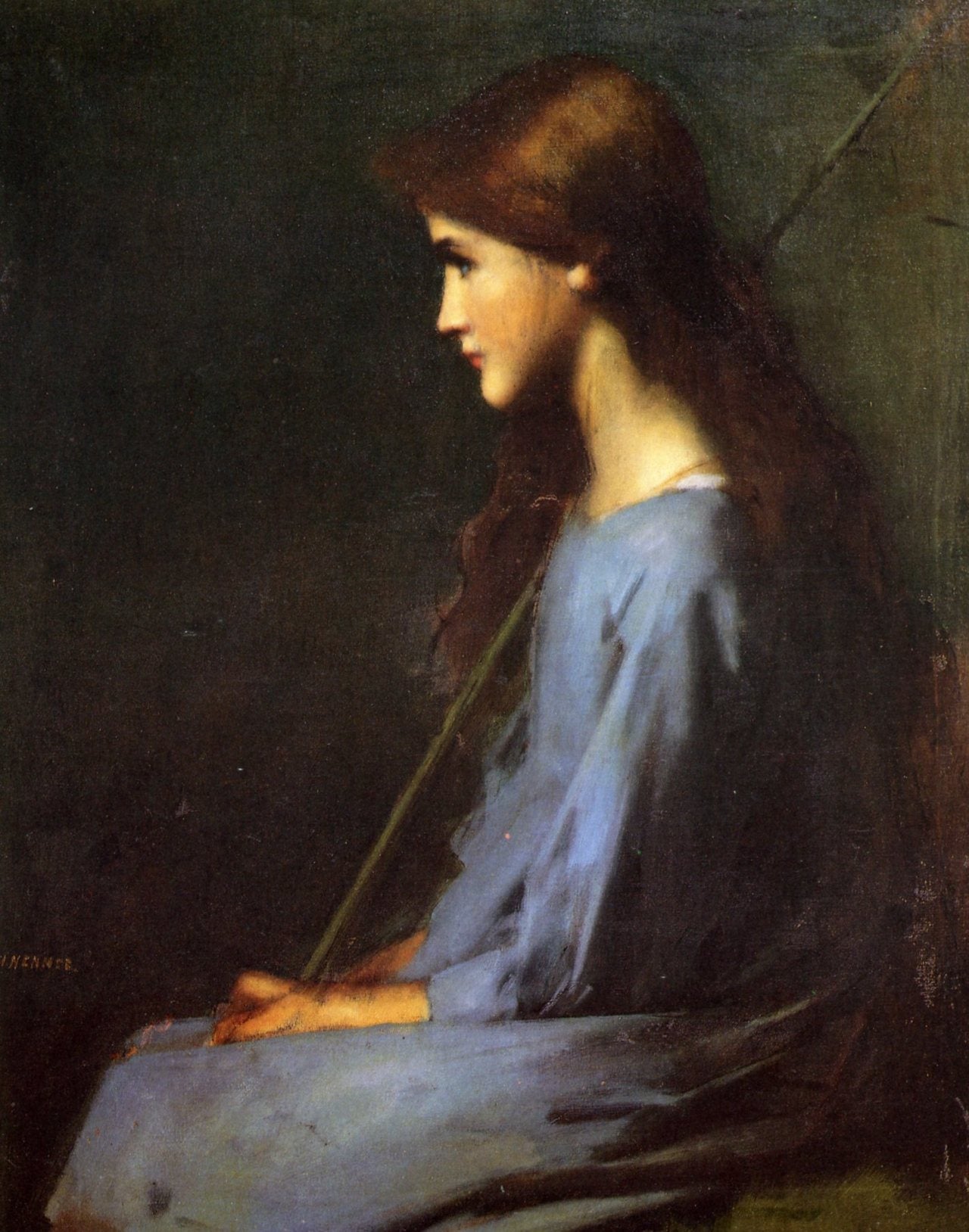 La petite bergère - Jean-Jacques Henner image 1 tableau peint à l’huile sur toile