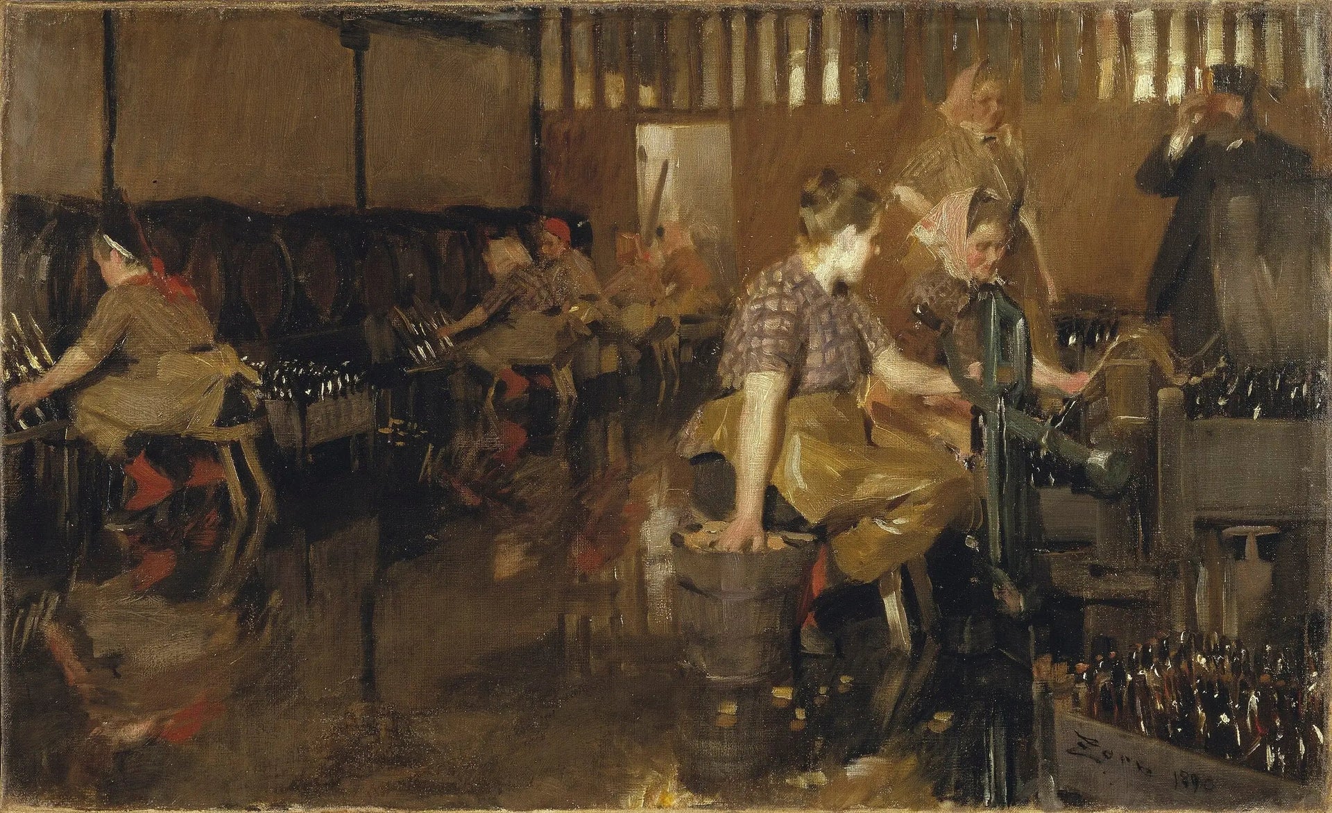 La Petite Brasserie - Anders Zorn image 1 reproduction d’œuvre d’art à l’huile